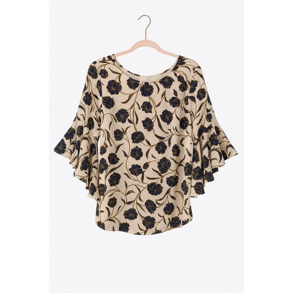 Lauren Conrad Open back Floral Blouse – Size Medium – Floral Print